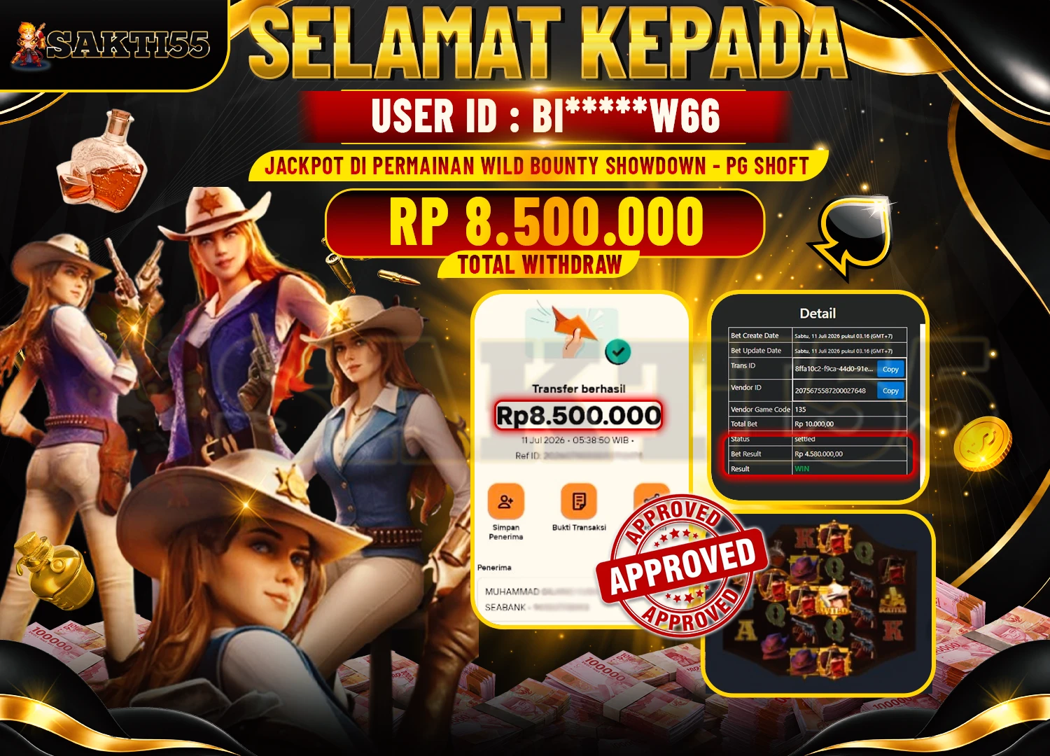 BUKTI JACKPOT WILD BOUNTY SHOWDOWN - SAKTI55